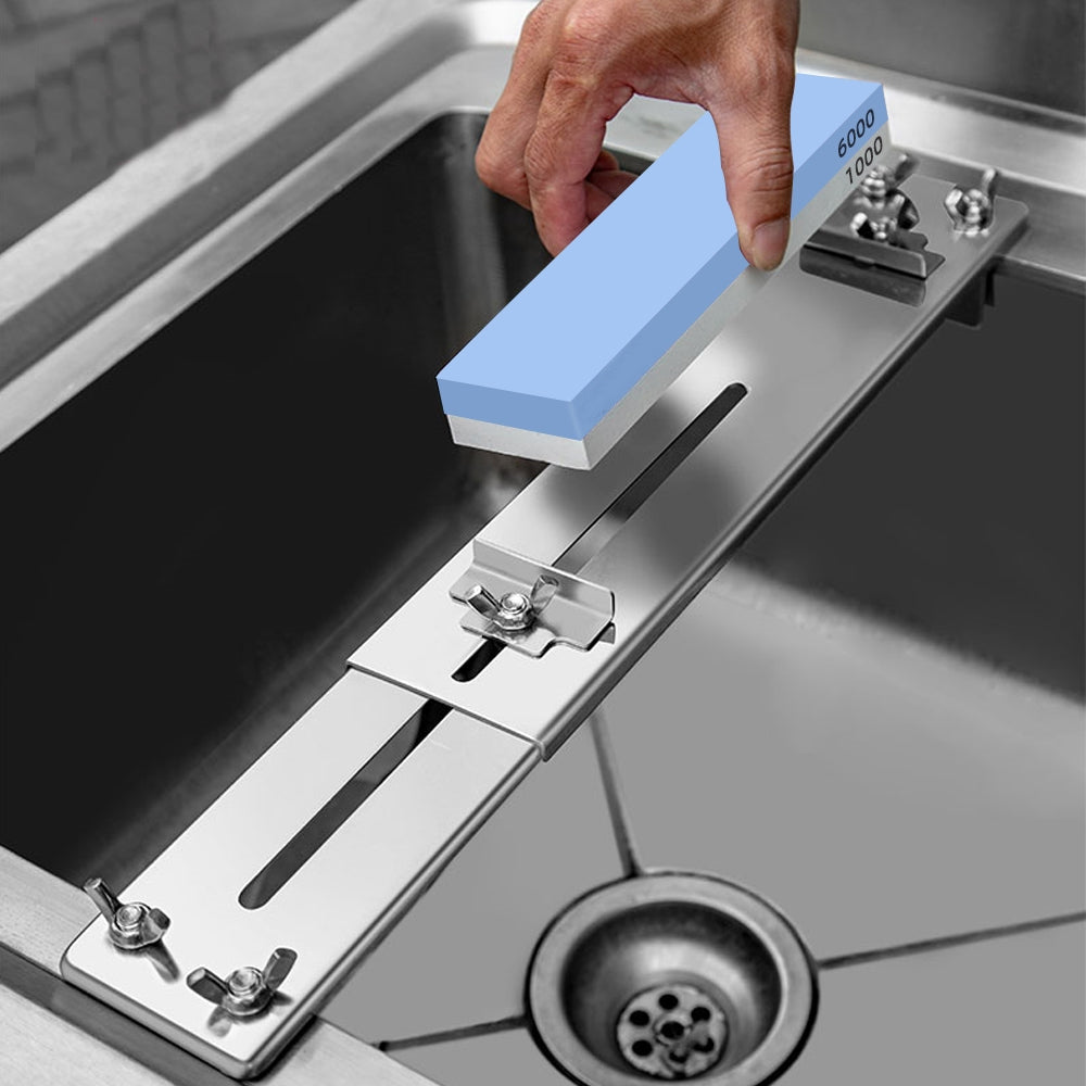 BowLift | Adjustable Stone Base Sink Knife Sharpener Holder