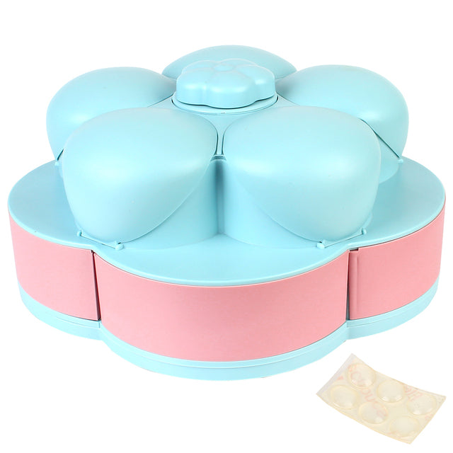 BowLift | Two-Layer Rotating Flower Candy Snack Box