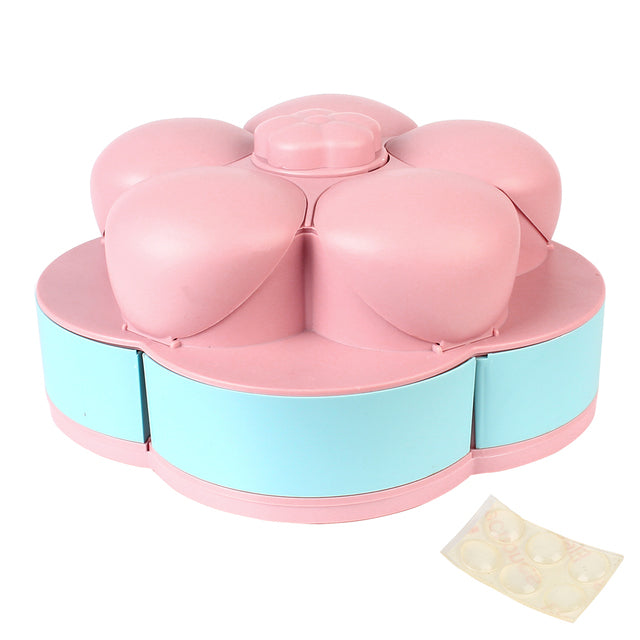BowLift | Two-Layer Rotating Flower Candy Snack Box