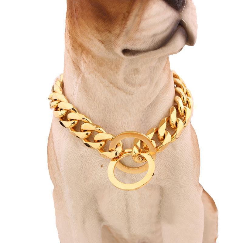 BowLift | Big Hip Hop Chains Dog Collar 15mm