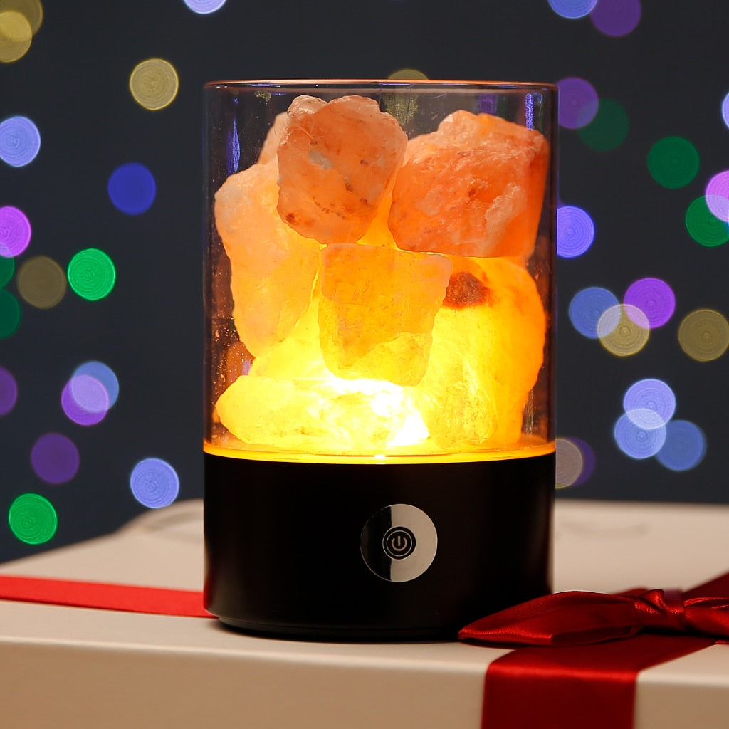 BowLift | Himalayan Salt Desk Lamp & Air Purifier White