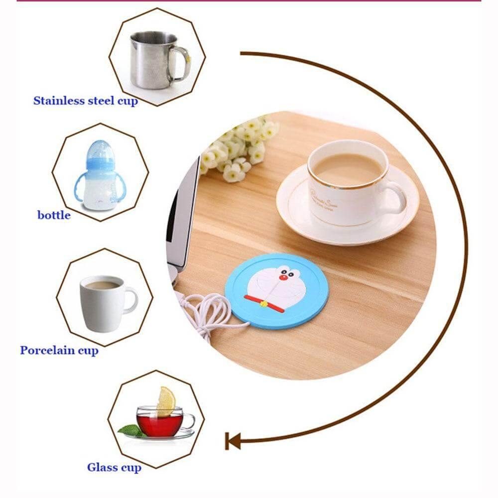 BowLift | USB Cute Silicone Coffee Heater Tray