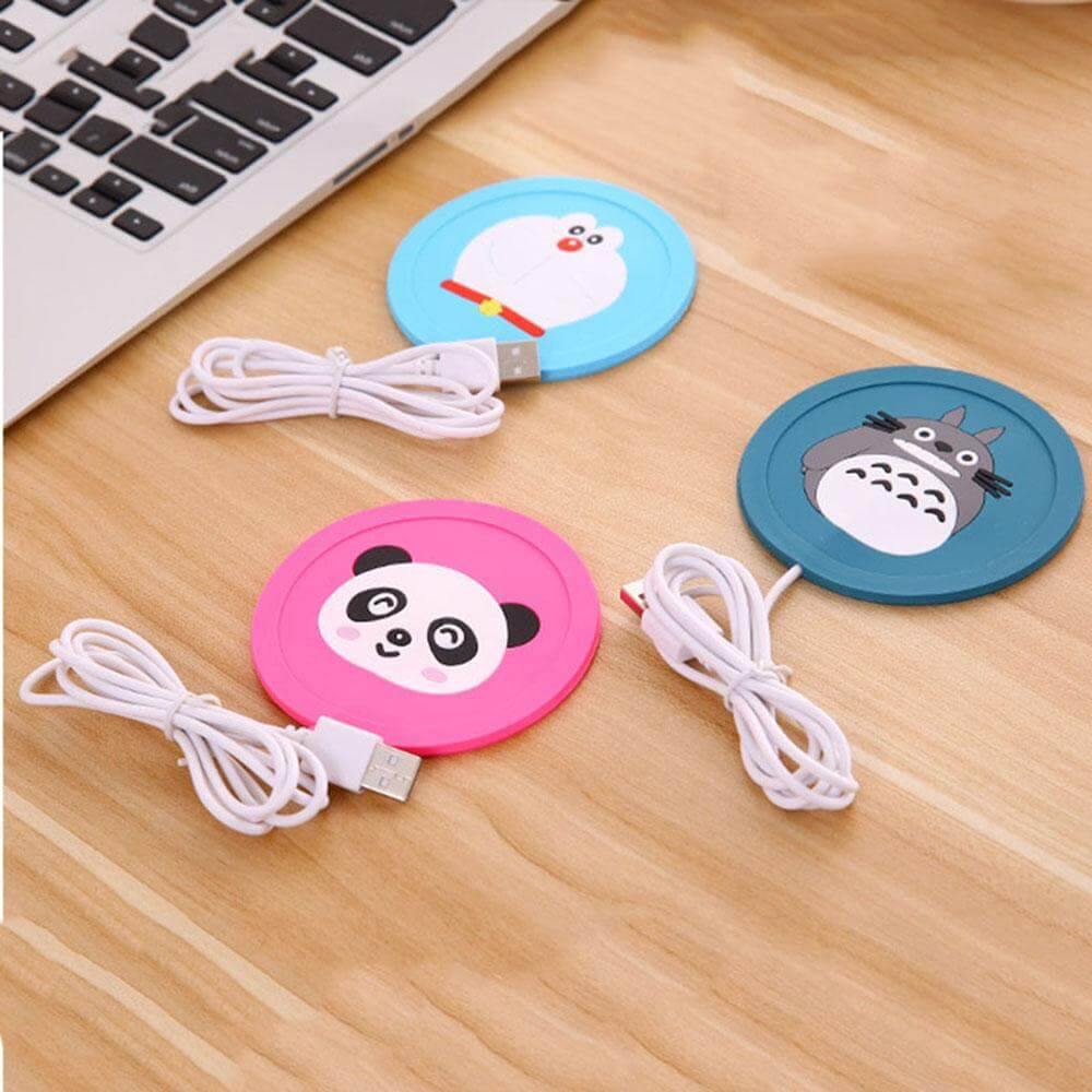 BowLift | USB Cute Silicone Coffee Heater Tray