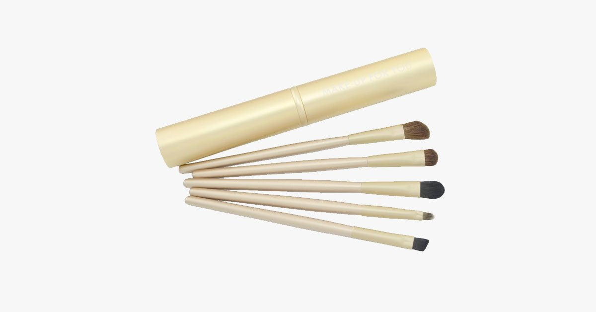 BowLift | 5-piece professional eyeshadow brush set, perfect for blending eyeshadow - soft bristles provide you with professional results!