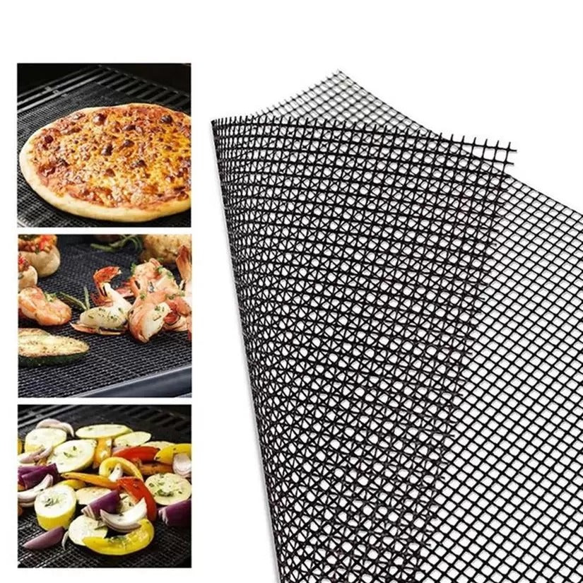 BowLift | Teflon Non-stick BBQ Grill Mesh Mat for reusable cleaning