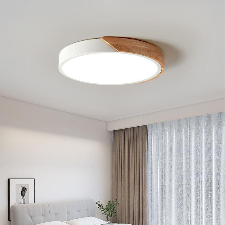 BowLift | Ceiling light wood LED modern flush mount