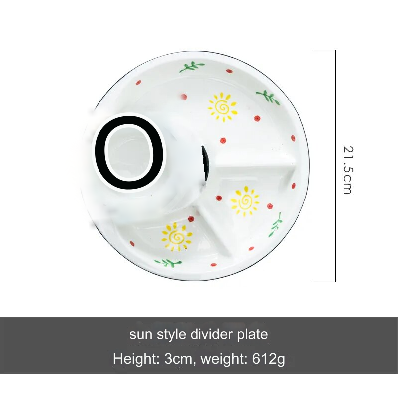BowLift | Breakfast Combo Nordic Ceramic Plate