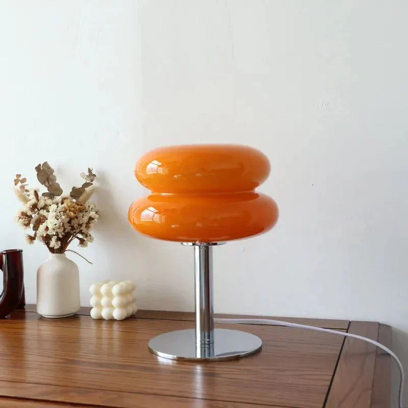 BowLift | Retro Macaron Table Lamp made of colored glass