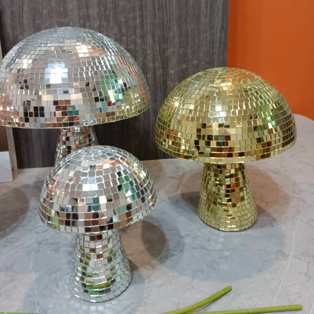 BowLift | Retro-Style Glass Disco Mushroom Decoration