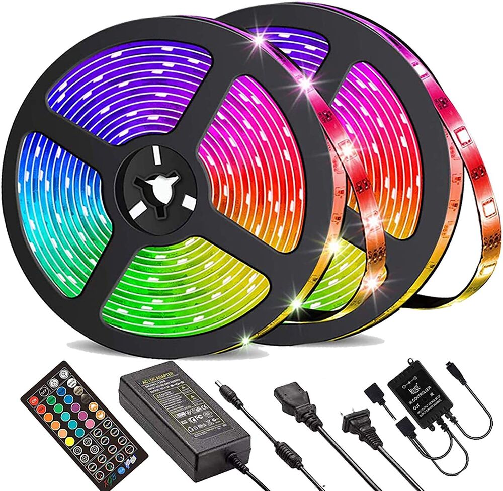 BowLift | LED Light Strip, 30 m, 15 m, Music Synchronization, Bluetooth, 5050, RGB Ambient Light with Remote Control