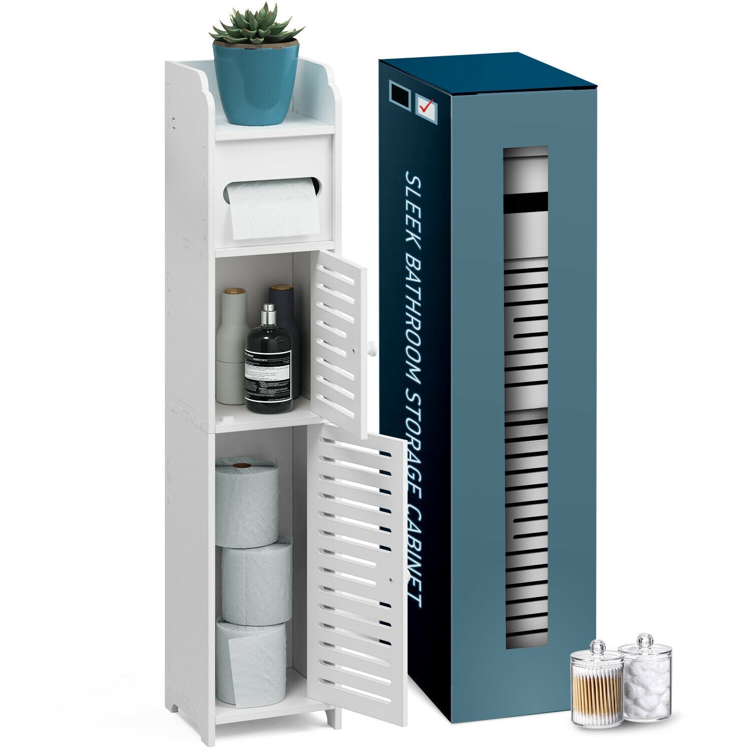 BowLift | Bathroom Storage Floor Cabinet