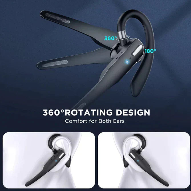 BowLift | Trucker Dual Mic Wireless Bluetooth 5.1 Noise Cancelling Headset/Earphones