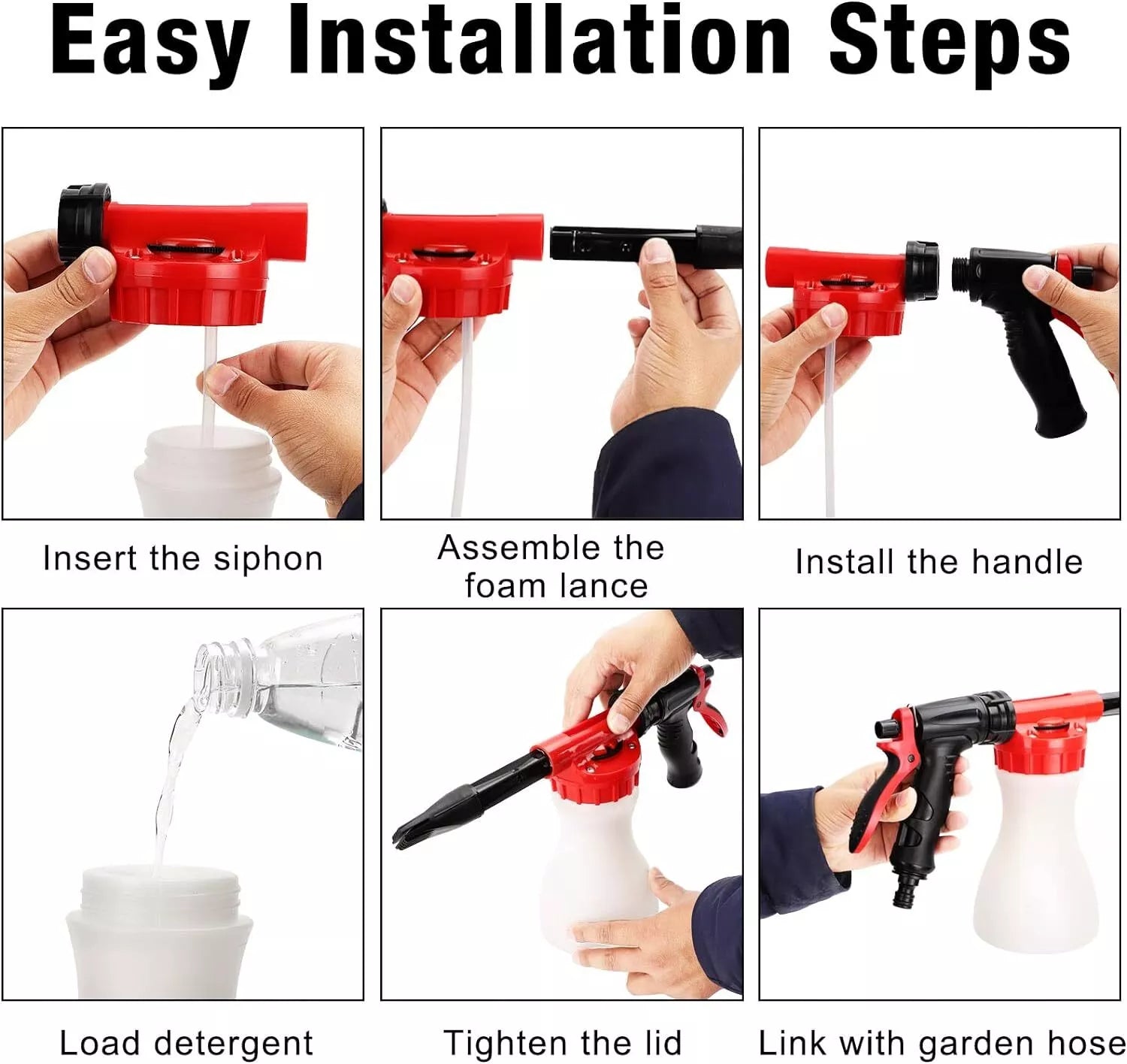 BowLift | Foam Sprayer with High-Pressure Nozzle – Efficient Cleaning Gun for Garden and Home
