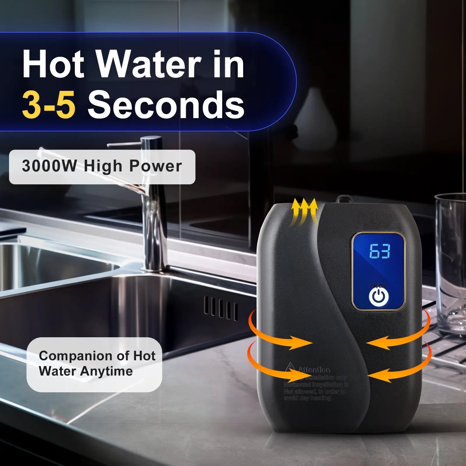 BowLift | Instant Tankless Water Heater – Compact, Energy-Efficient Hot Water On Demand