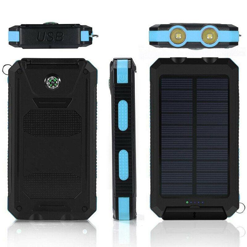 BowLift | 2x 500000mAh Solar Charger Waterproof Power Bank External