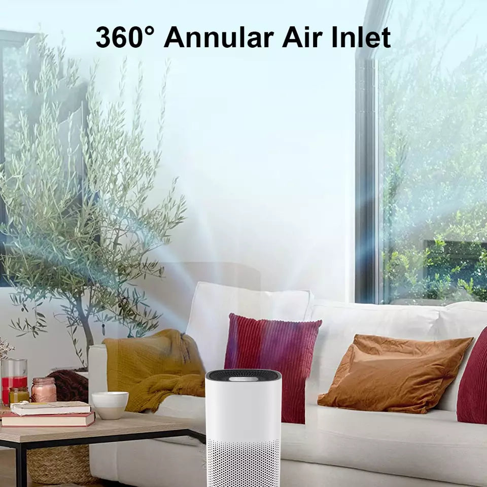 BowLift | Compact Air Purifier | True HEPA Filter, Ultra-Quiet & Ideal for Small to Medium Rooms
