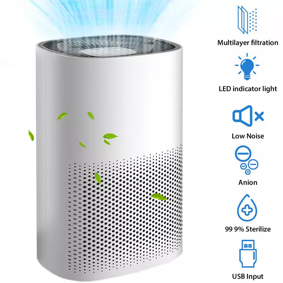 BowLift | Compact Air Purifier | True HEPA Filter, Ultra-Quiet & Ideal for Small to Medium Rooms