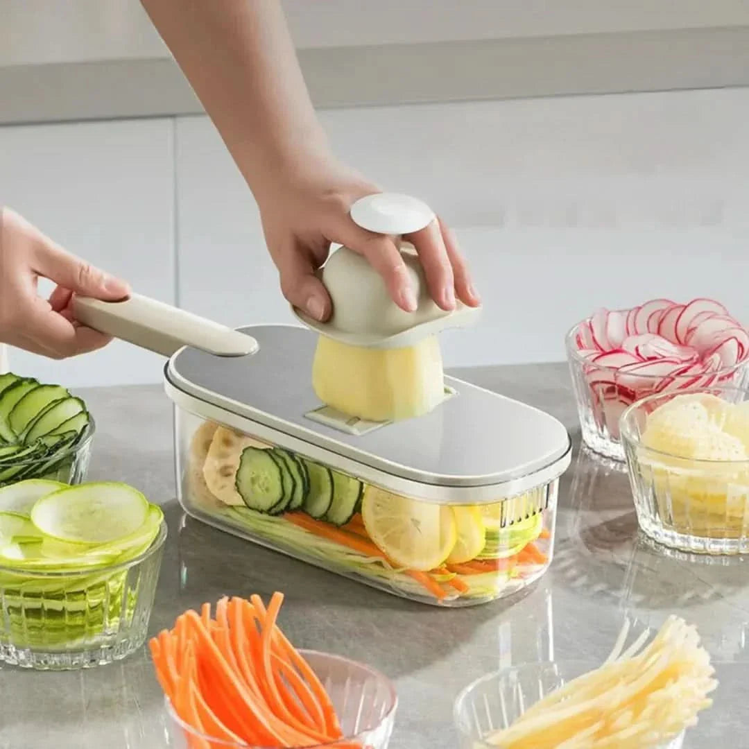 BowLift | 6-in-1 Vegetable Slicer with Safety Guard