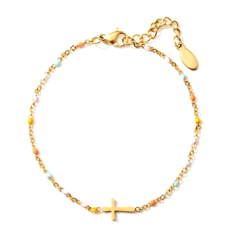 BowLift | Adjustable Cross Bracelet for Friendship & Faith – Silver or Gold – Gift Box Option