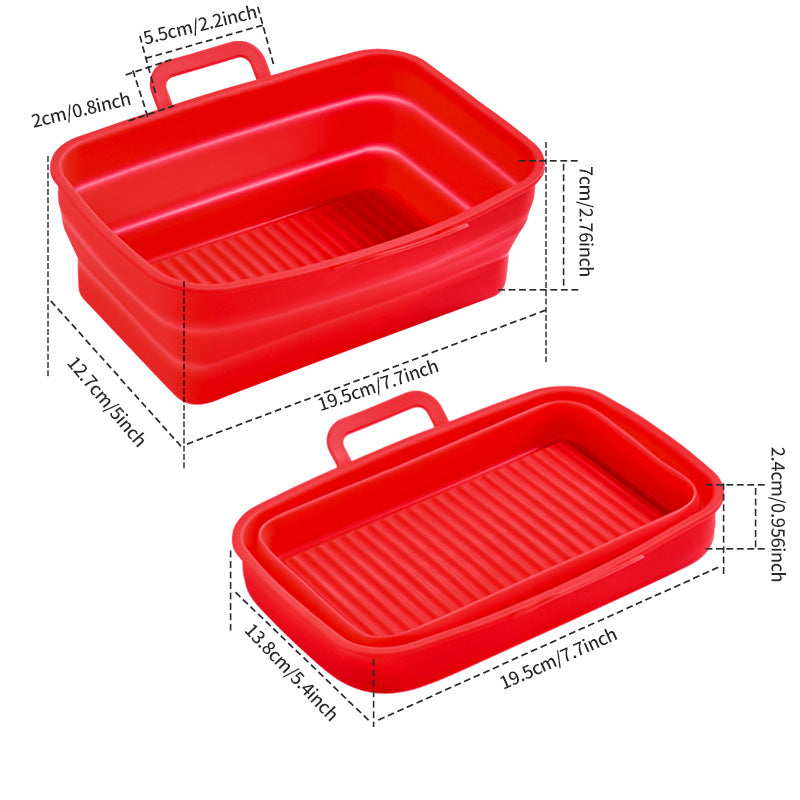 BowLift | Foldable Air Fryer Silicone Baking Tray
