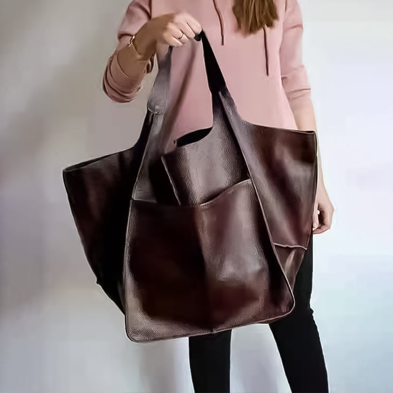 BowLift | Oversized leather weekend handbags for women