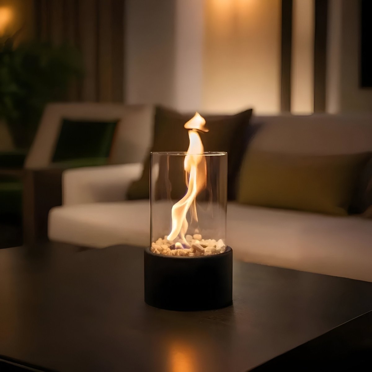 BowLift | FLAREVO – Elegant Table Fireplace with Smoke-Free Bioethanol Combustion