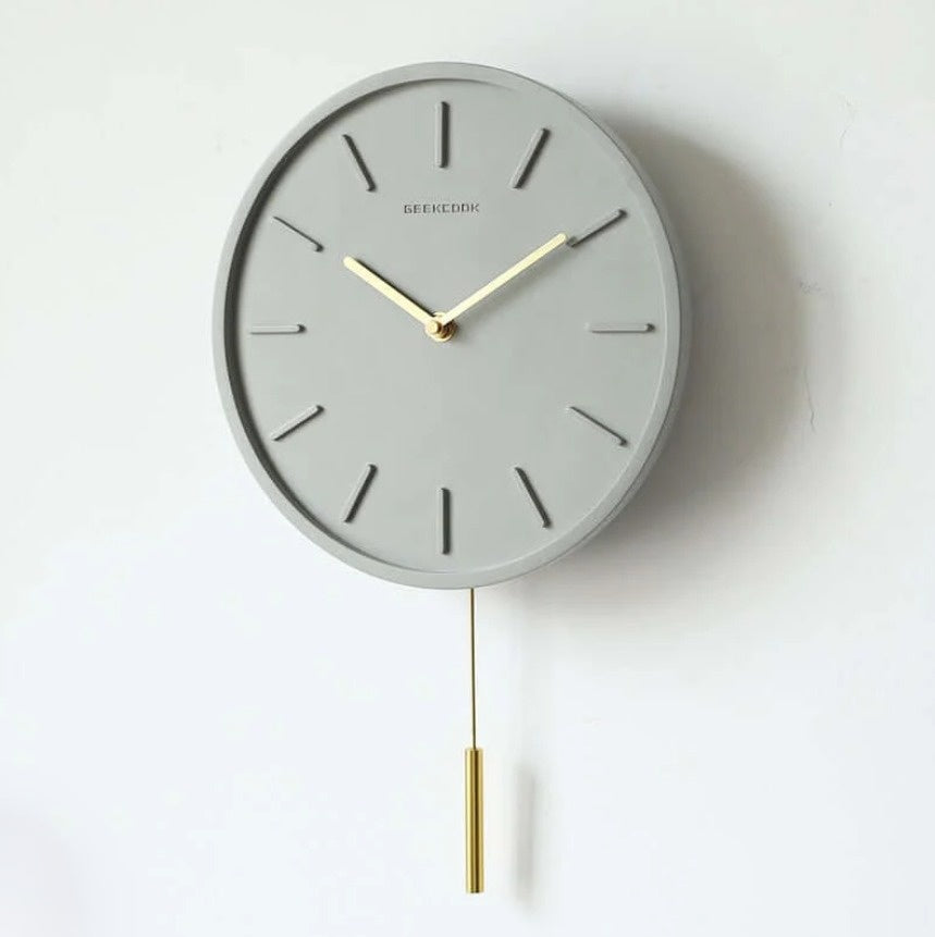 BowLift | PendulumCraft - Scandinavian Cement Wall Clock
