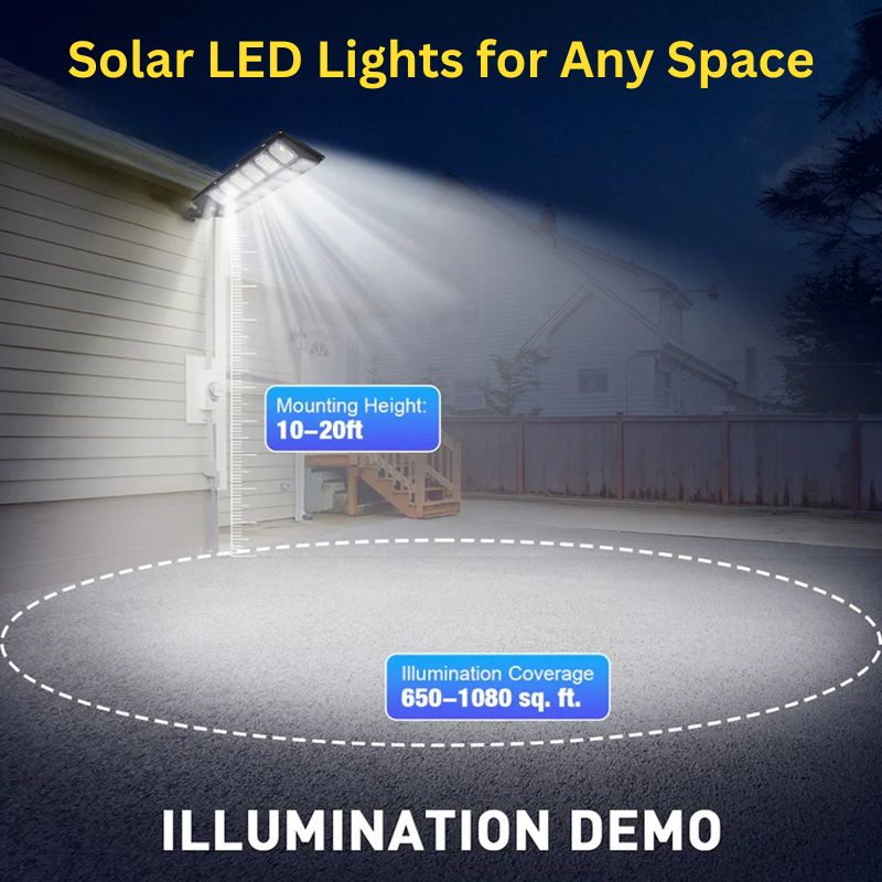 BowLift | High-Powered 250W LED Solar Street Light with Motion Sensor