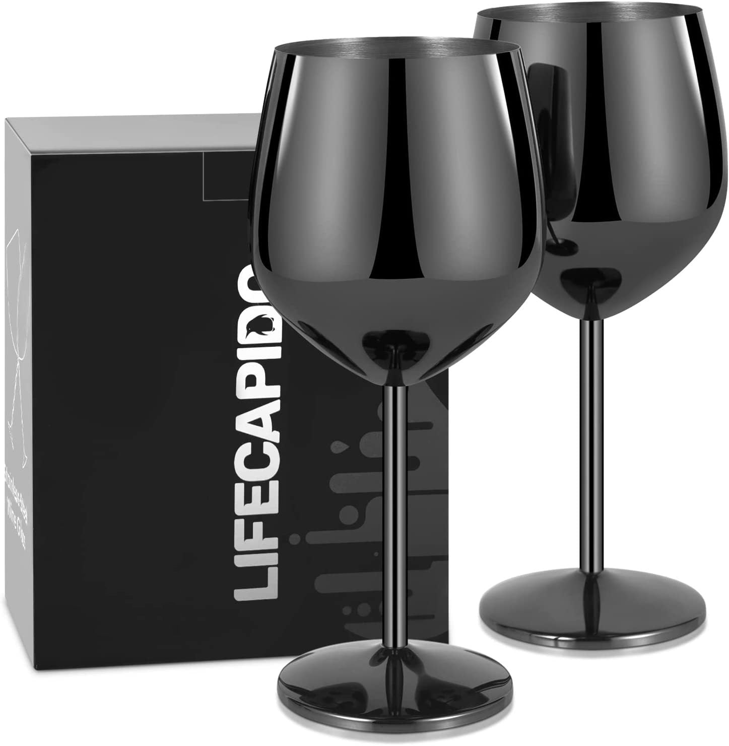 BowLift | 500ml Stainless Steel Wine Glasses
