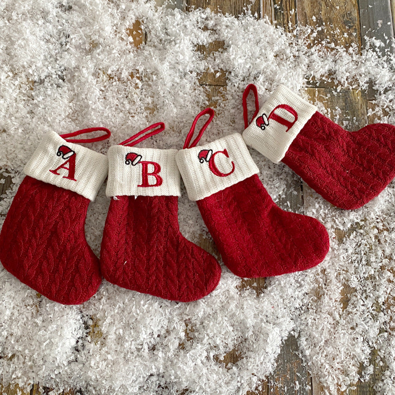 BowLift | Cozy Knit Socks, Embroidered Candy Gift Bag, Letter Christmas Stocking - Perfect for the Little Ones!