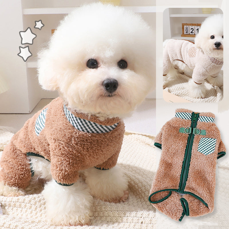 BowLift | Cozy dog coat with D-rings