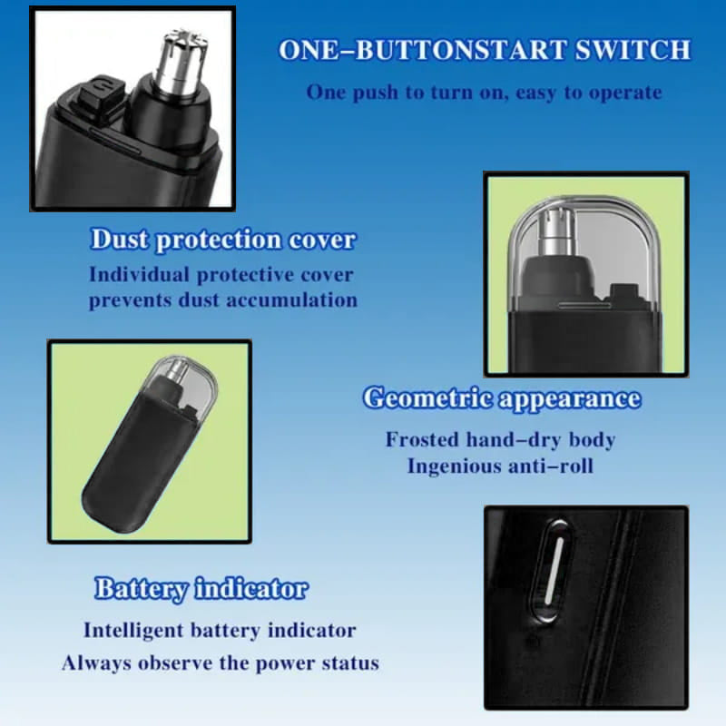 BowLift | Effective rechargeable portable nose hair trimmer