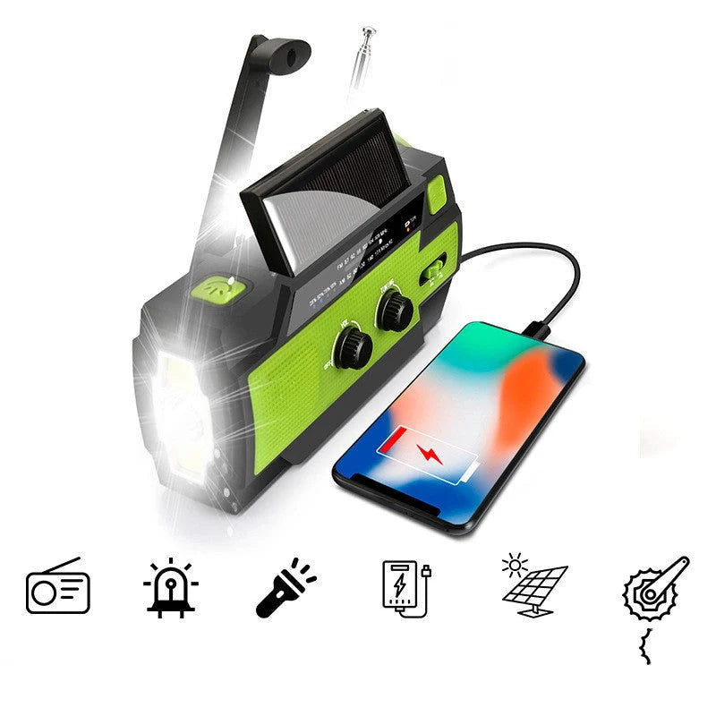 BowLift | All-in-one solar-powered emergency radio