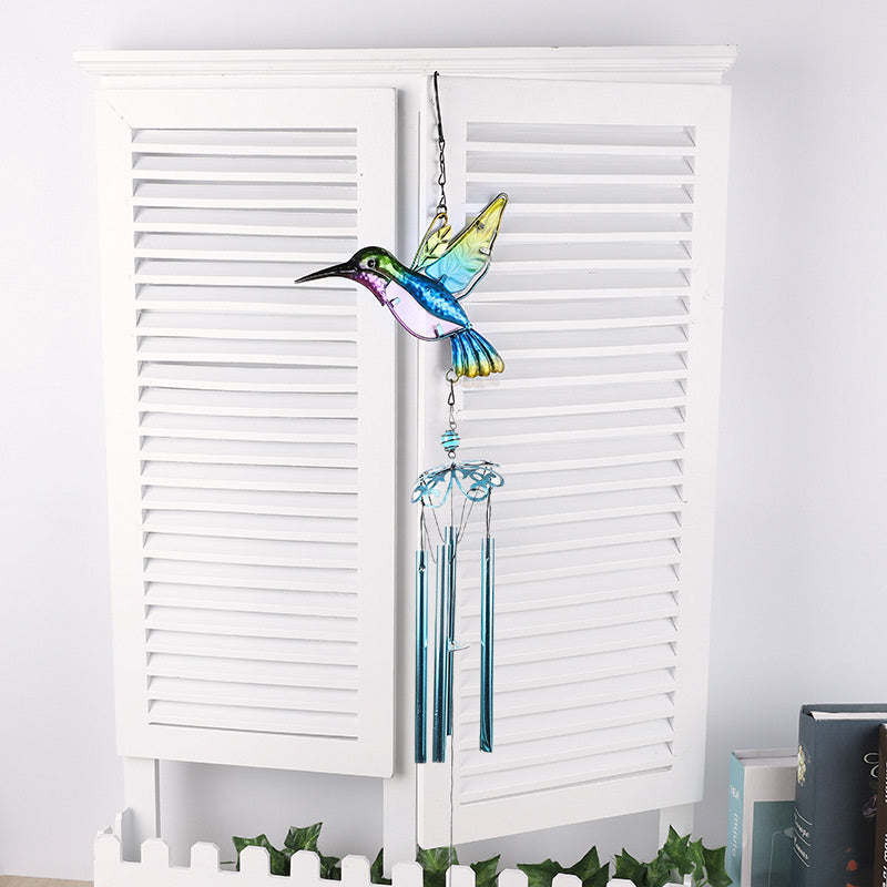 BowLift | Hummingbird and dragonfly Wind chime garden decoration