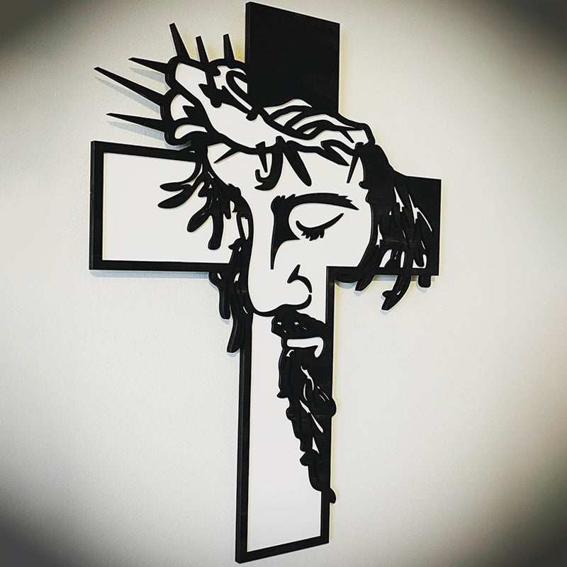 BowLift | Jesus Cross Metal Sign Christ Wall Decoration