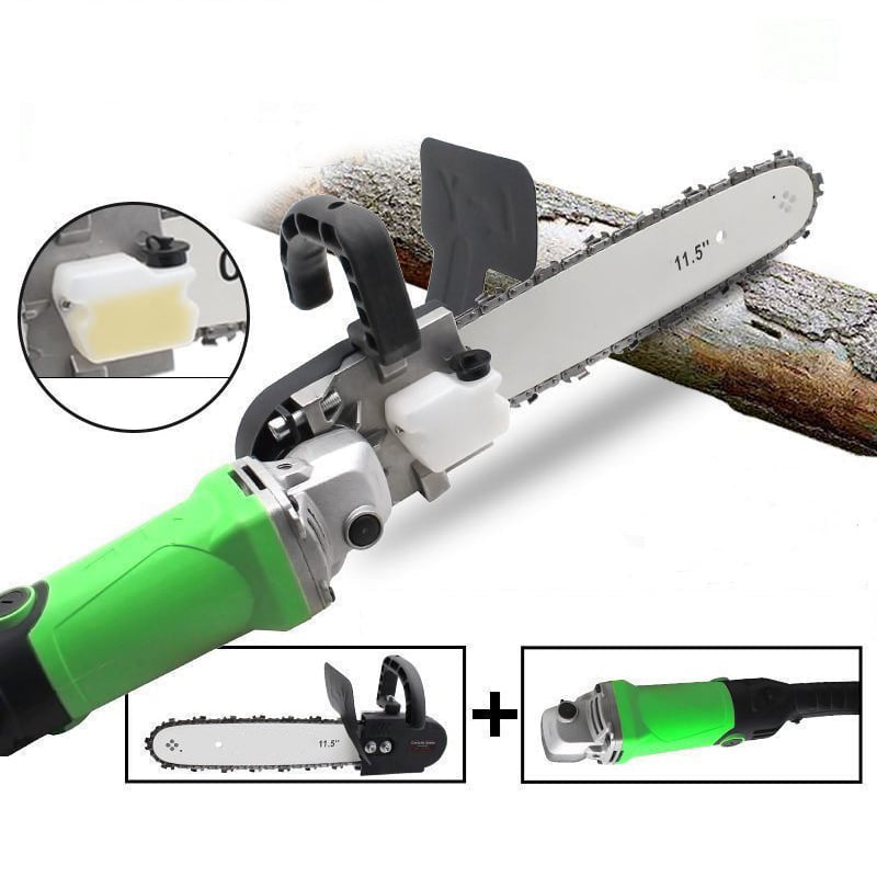 BowLift | Angle grinder converted to electric chainsaw