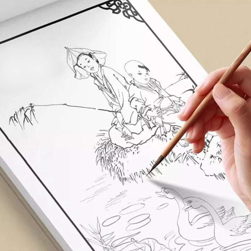 BowLift | Chinese painting white drawing copying album