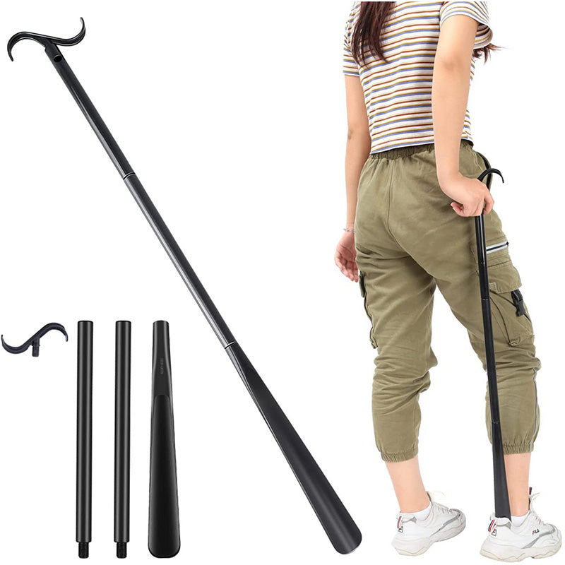 BowLift | Adjustable long shoehorn with sock remover for seniors