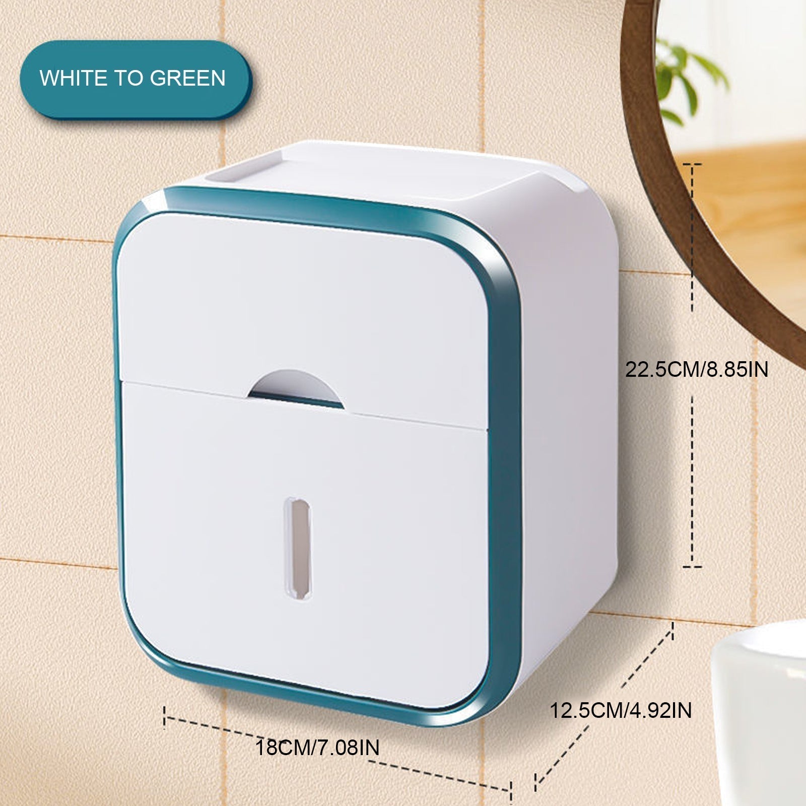 BowLift | Flush-free toilet paper holder box