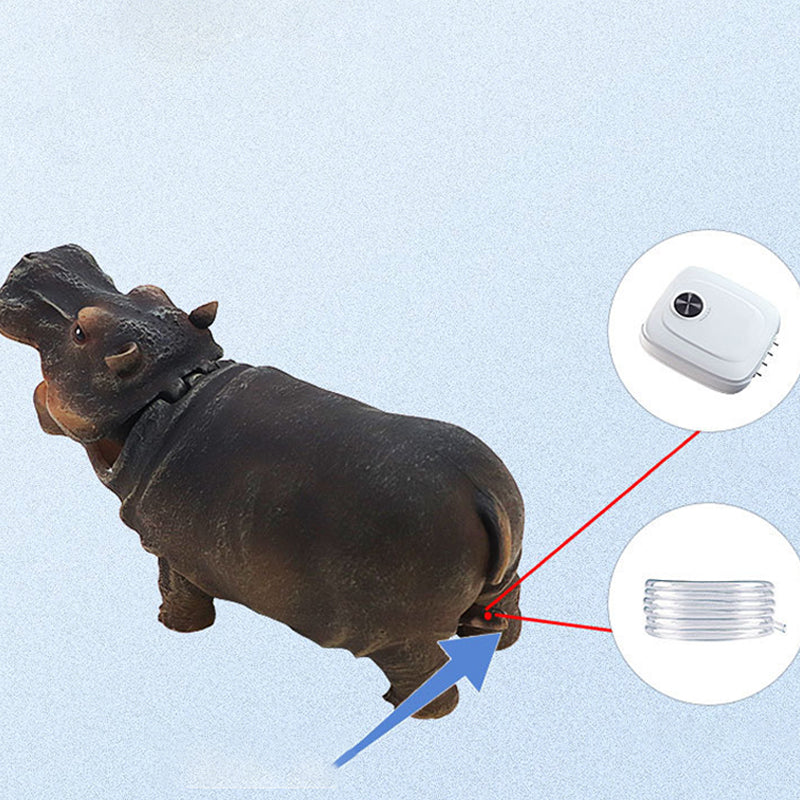 BowLift | Aquarium Hippo Bubble Decoration