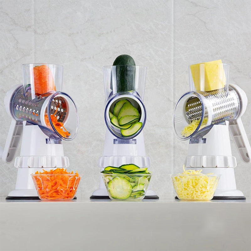 BowLift | 3-in-1 rotating cheese slicer and vegetable cutter