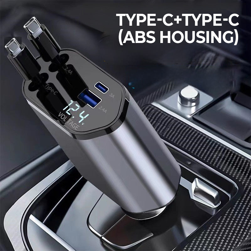 BowLift | 4-in-1 fast charger and retractable car charger