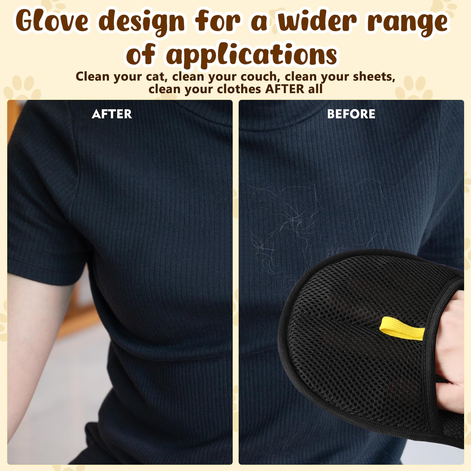 BowLift | Electrostatic gloves for removing pet hair