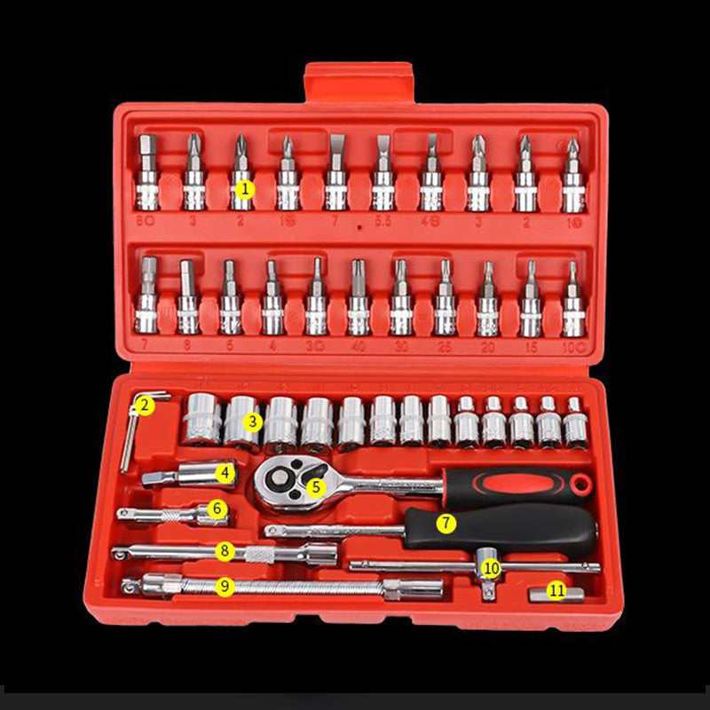 BowLift | 46-piece set with quick-change wrench
