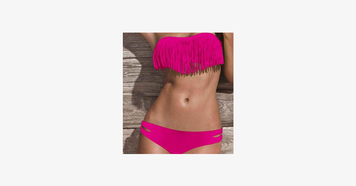 BowLift | Fringe Bikini Swimsuit
