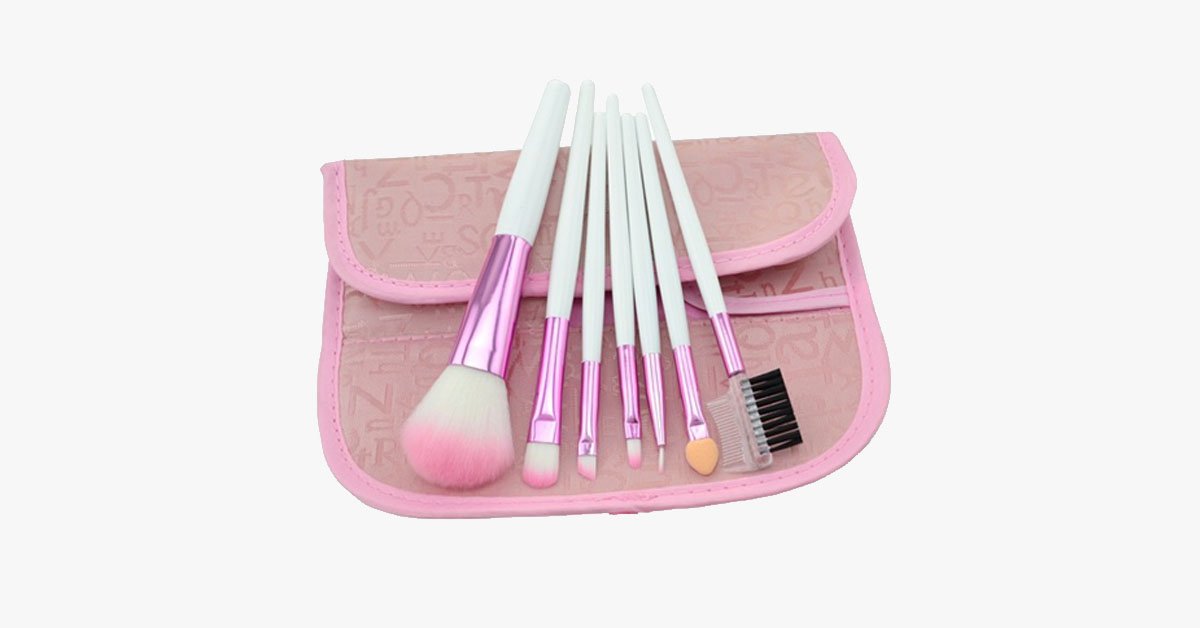 BowLift | 7-piece pink brush set – makeup brushes for a flawless look