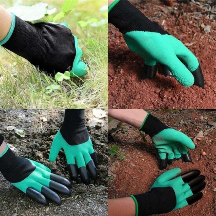 BowLift | Gardening Gloves with Removable Claws | Durable, Puncture-Resistant & Comfortable for Digging, Planting, and Raking
