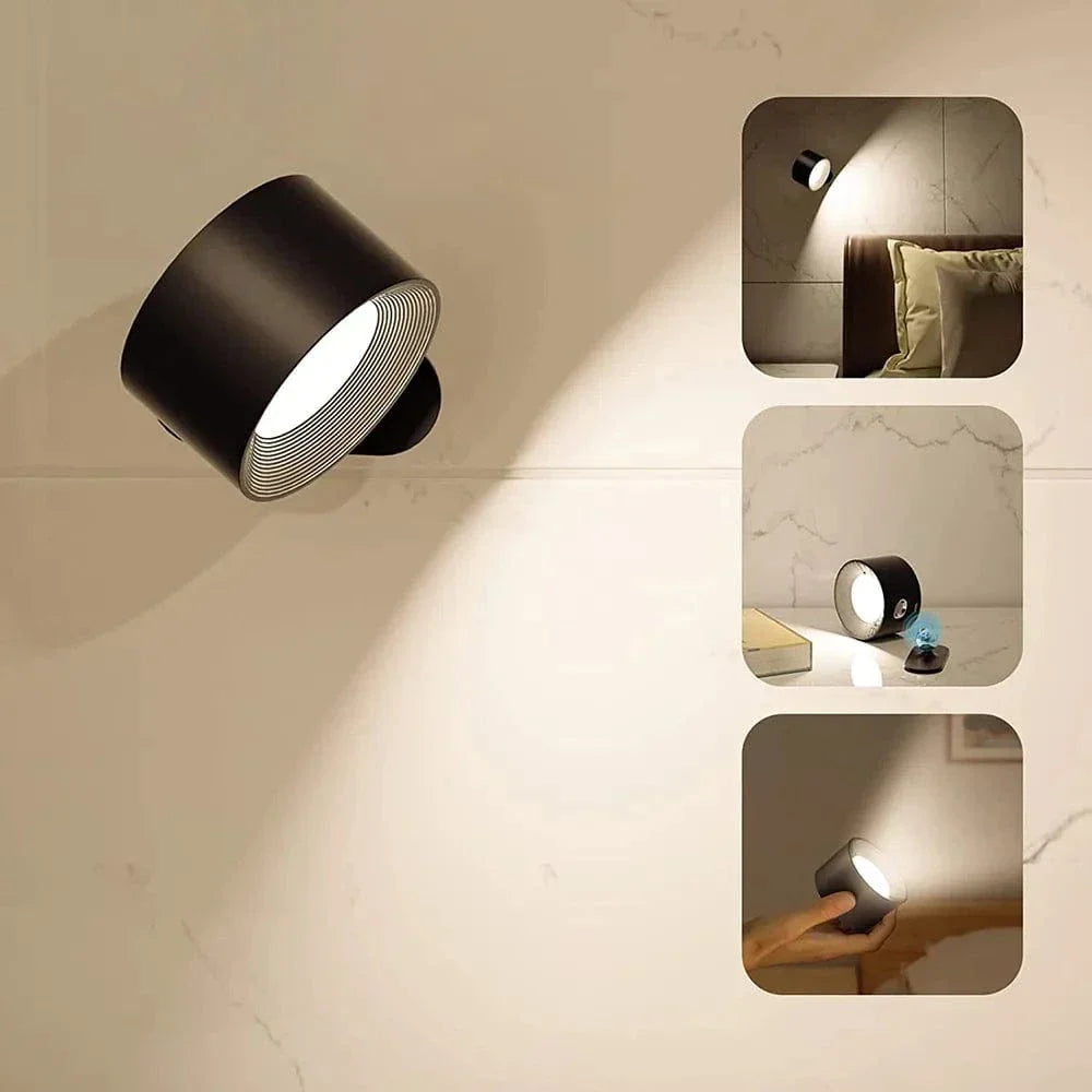 BowLift | Battery Operated Wall Light | Rechargeable, 360° Adjustable & Wireless for Modern Interiors