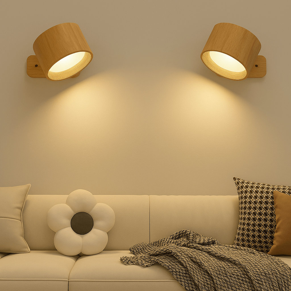 BowLift | Battery Operated Wall Light | Rechargeable, 360° Adjustable & Wireless for Bedrooms, Hallways & Reading Corners