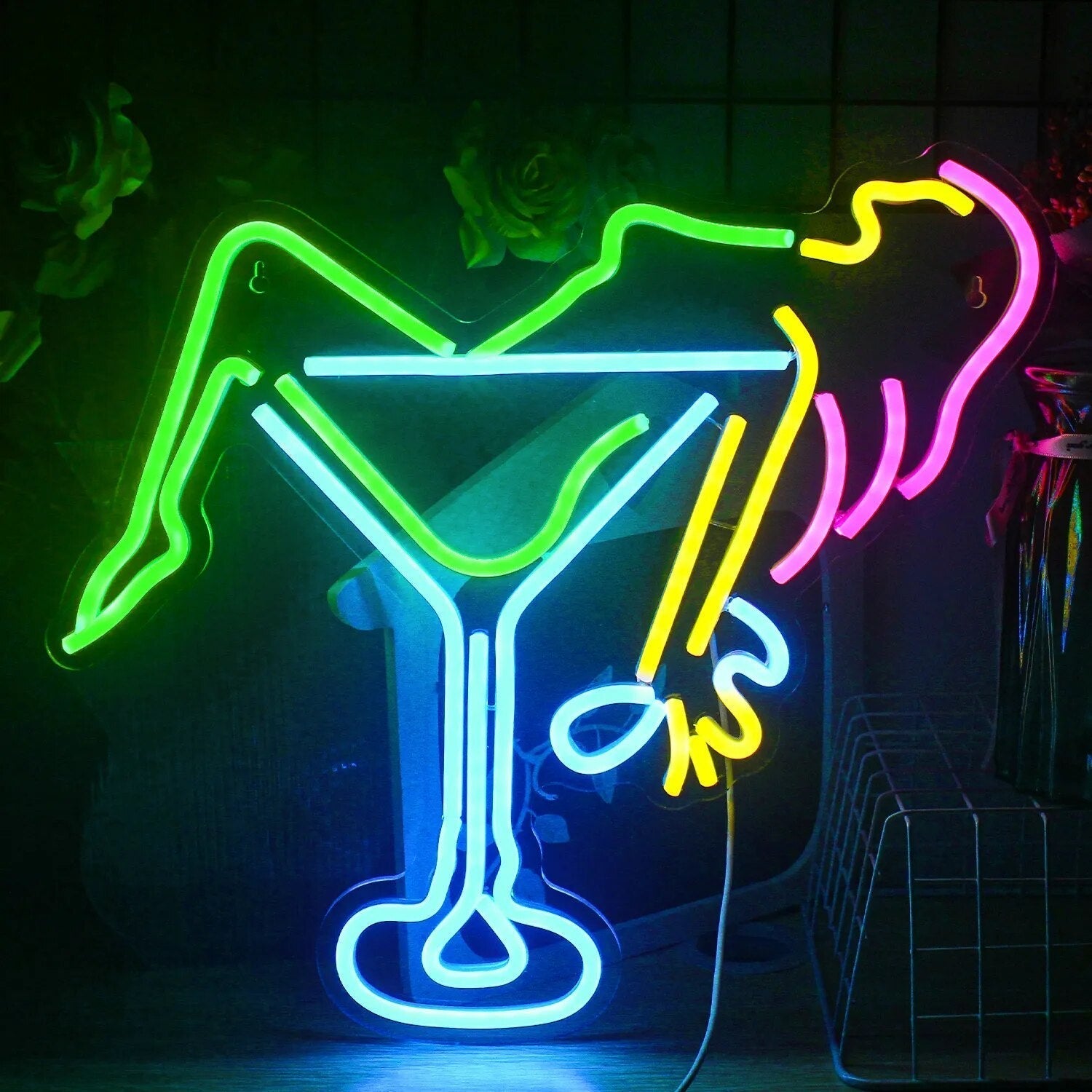 BowLift | Lively Cocktails & Beer LED Neon Wall Sign
